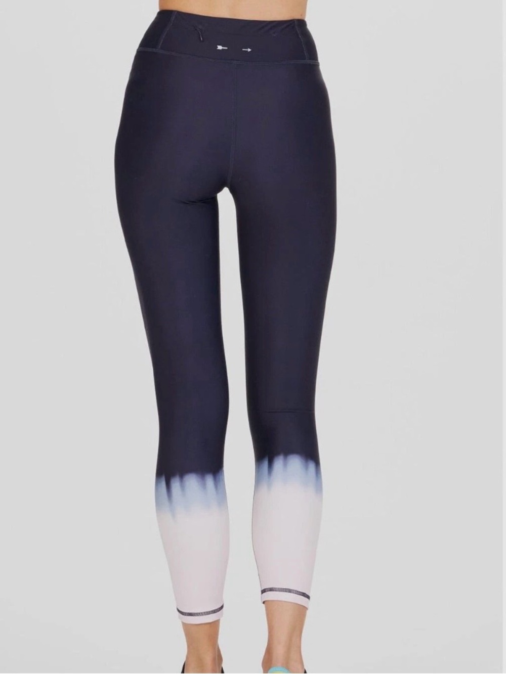 The Upside Black to White Ombre High-Waist Leggings